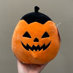 Squishmallow 2021 8” Paige The Pumpkin Halloween Plush Teddy bear toy (NWT)
